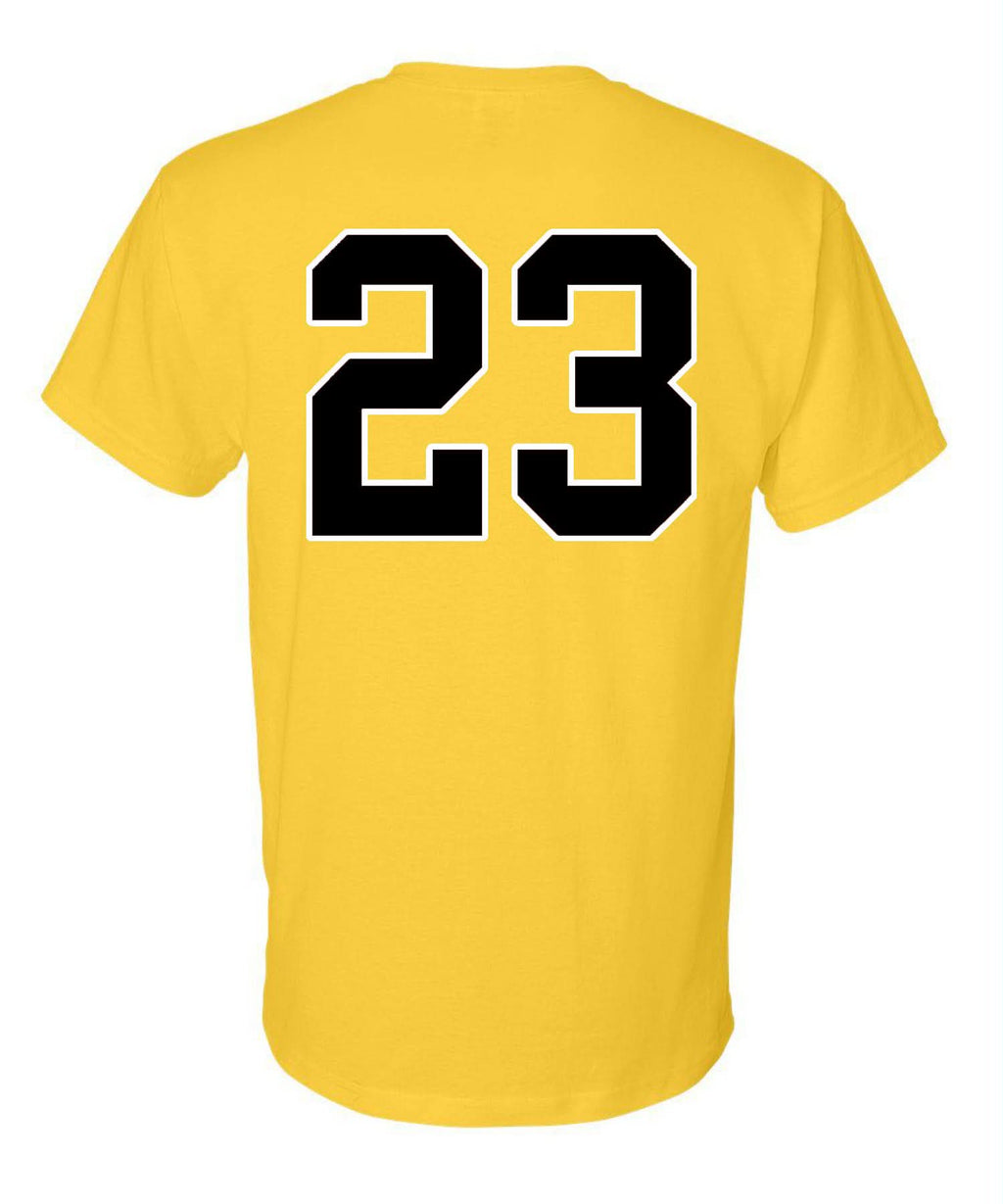 T-shirt manches courtes avec image du joueur/joueuse personnalisée (Adulte)