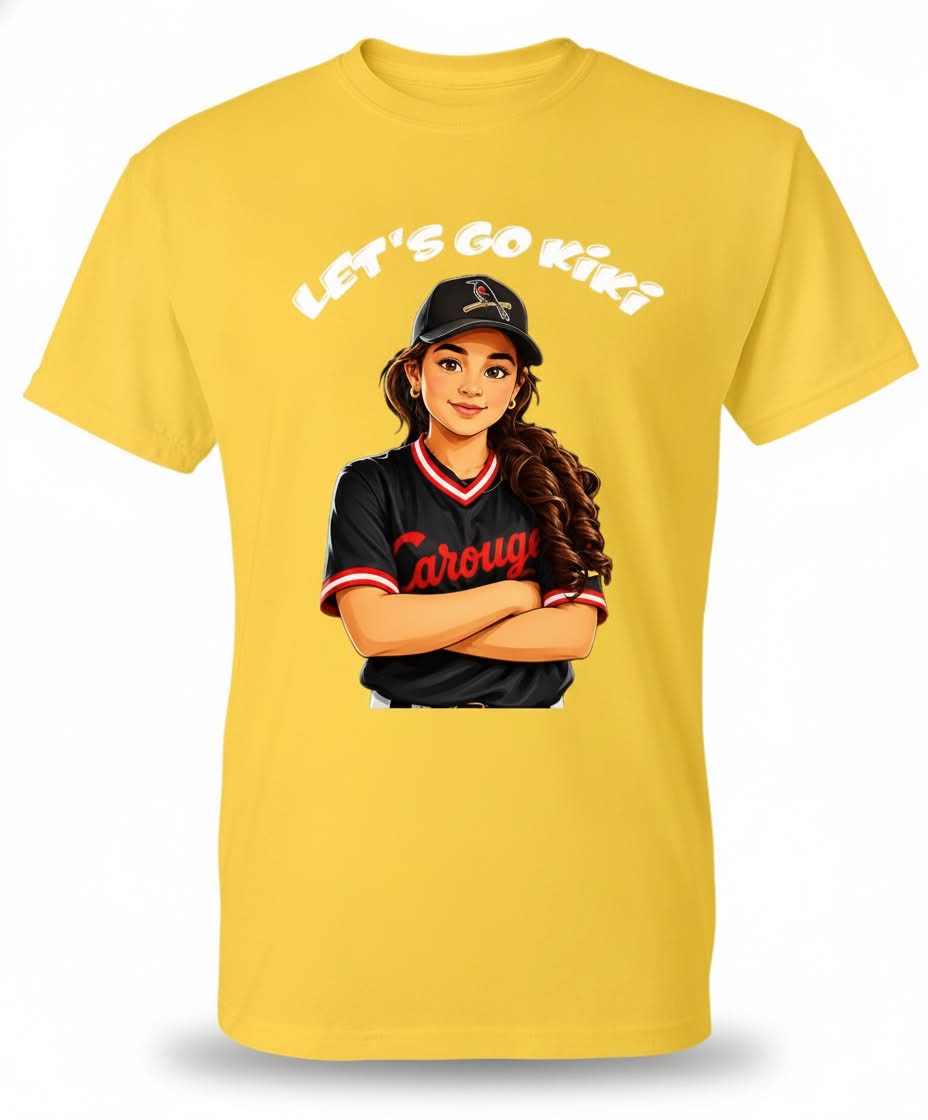 T-shirt manches courtes avec image du joueur/joueuse personnalisée (Adulte)